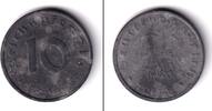 Deutschland ab 1945 10 Pfennige Alliierte Besatzung 10 Reichspfennig (J.375) 1948 A ss-vz -