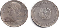 Weimarer Republik 3 Mark DEUTSCHES REICH 3 Reichsmark (Lessing) 1929 G (J.335) vz -