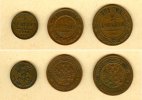 Russland & UdSSR 1/2 Kopeke 1904-1910 Lot: RUSSLAND / RUSSIA 3x Kopeken ... 12,80 EUR prix TTC + 8,90 EUR frais d'envoi