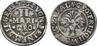 WALDECK 2 Mariengroschen Georg Friedrich, Johann und Wolrad, 1645-1664. -