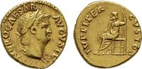 RÖMISCHE KAISERZEIT Nero, 54-68. AV-Aureus 66-67 Rom. Fast Vorzüglich