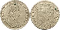 Anhalt-Zerbst 2/3 Taler Carl Wilhelm 1667-1718. -