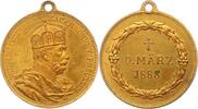 Brandenburg-Preußen Bronzemedaille Wilhelm I. 1861-1888. -