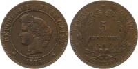Frankreich 5 Centimes Dritte Republik 1870-1940. -