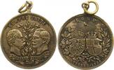 Brandenburg-Preußen versilberte Bronzemedaille Wilhelm II. 1888-1918. -