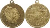 Brandenburg-Preußen versilberte Bronzemedaille Wilhelm II. 1888-1918. -