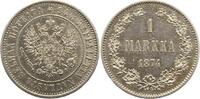 Finnland 1 Markka Alexander II. von Rußland 1855-1881. -