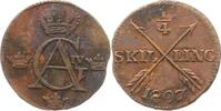 Schweden 1/4 Skilling Gustav IV. Adolf 1792-1809. -