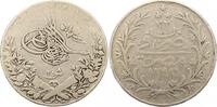 Ägypten 20 Qirsh Abdul Hamid II. 1293-1327 H. 1876-1909. -
