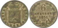 Nassau 6 Kreuzer 1831 Wilhelm 1816-1839. Fast sehr schön 10,00 EUR prix TTC + 6,00 EUR frais d'envoi