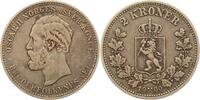 Norwegen 2 Kronen Unter schwedischer Regierung 1814-1905. -