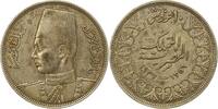 Ägypten 10 Piaster Farouk 1936-1952. -