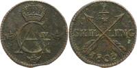 Schweden 1/4 Skilling Gustav IV. Adolf 1792-1809. -