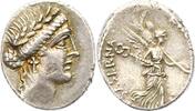 Republik Denar L. Hostilius Saserna 48 v. Chr.. -