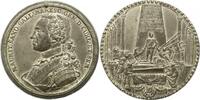 Sachsen-Albertinische Linie Zinnmedaille Moritz, Graf von Sachsen *1696 Goslar + 1750 Chambord, Französischer Marschall seit 1720. -
