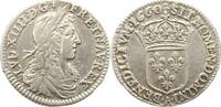 Frankreich 1/12 Ecu au buste juvenile, 1er type Ludwig XIV. 1643-1715. -