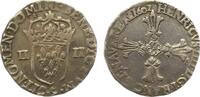 Frankreich 1/4 Ecu Heinrich IV. 1589-1610. -