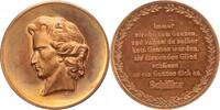 Personenmedaillen Bronzemedaille Schiller, Friedrich von *1759 Marbach/Württemberg, +1805 Weimar, deutscher Dichter und Arzt. -