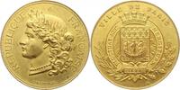 Frankreich-Paris, Stadt Vergoldete Bronzemedaille -