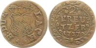 Baden-Durlach Beischlag zu 2 Kreuzer Karl Wilhelm 1709-1738. -