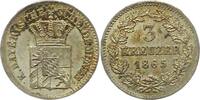 Bayern 3 Kreuzer Ludwig II. 1864-1886. -