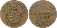 Sachsen-Coburg-Saalfeld Cu Pfennig Franz 1800-1806. -