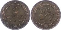 Frankreich 2 Centimes Dritte Republik 1870-1940. -