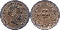 Baden-Durlach Kreuzer Ludwig 1818-1830. -