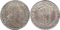 Frankreich 1/2 Ecu Ludwig XIV. 1643-1715. -