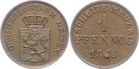 Hessen-Darmstadt Pfennig 1866 Ludwig III. 1848-1877. Sehr schön + 9,00 EUR prix TTC + 6,00 EUR frais d'envoi