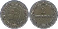 Frankreich 2 Centimes Dritte Republik 1870-1940. -