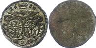 Schlesien-Württemberg/Öls 1/2 Kreuzer zu 1 Gröschel zu 3 Pfennig 1 Sylvius Friedrich 1664-1697. -