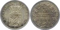 Bayern 3 Kreuzer Ludwig II. 1864-1886. -