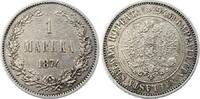 Finnland 1 Markka Alexander II. von Rußland 1855-1881. -