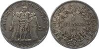 Frankreich 5 Francs 1876 A Dritte Republik 1870-1940. Schöne Patina. TTB