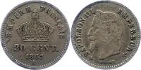 Frankreich 20 Centimes Napoleon III. 1852-1870. -