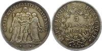 Frankreich 5 Francs Dritte Republik 1870-1940. -