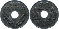 Frankreich 20 Centimes Republik 1940-2100. -