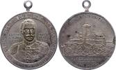 Hohenlohe-Langenburg versilberte Bronzemedaille Ernst +1860. -