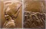 Frankreich Bronzeplakette Dritte Republik 1870-1940. -