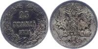 Finnland 25 Penniä 1 Alexander III. von Rußland 1881-1894. -
