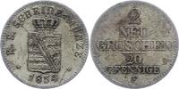 Sachsen-Albertinische Linie 2 Neugroschen Friedrich August II. 1836-1854. -