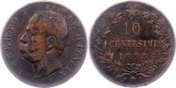 Italien-Königreich 10 Centesimi Umberto I. 1878-1900. -