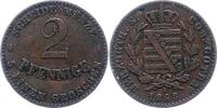 Sachsen-Coburg-Gotha 2 Pfennig Ernst II. 1844-1893. -