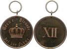 Brandenburg-Preußen Bronzemedaille Wilhelm II. 1888-1918. -