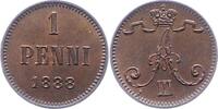 Finnland 1 Penni Alexander III. von Rußland 1881-1894. -