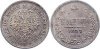 Russland 1/2 Rubel Poltina Alexander II. 1855-1881. -