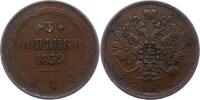 Russland 3 Kopeken Alexander II. 1855-1881. -