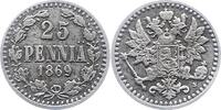 Finnland 25 Penniä 1 Alexander II. von Rußland 1855-1881. -