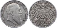 Baden 2 Mark Friedrich I. 1856-1907. -